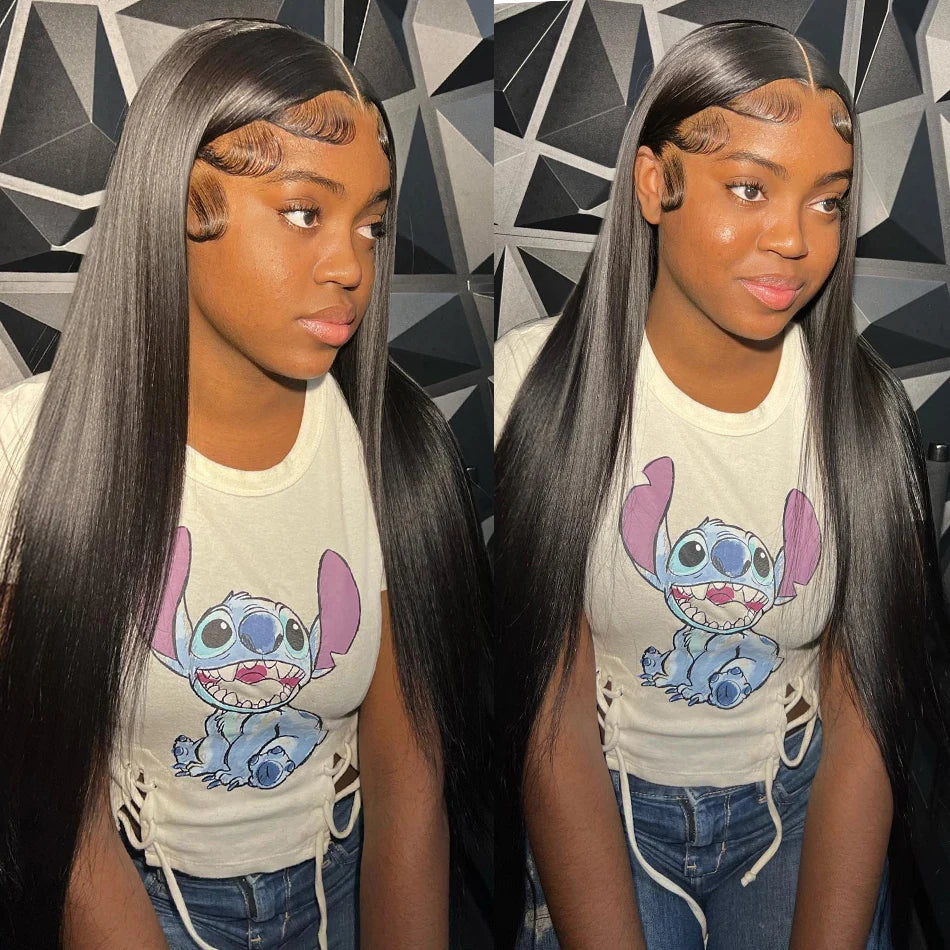 Bone Straight Wig – 13x6 HD Transparent Lace Frontal, 250% Density Pre-Plucked Brazilian Human Hair Wig - MS ACORA HAIR