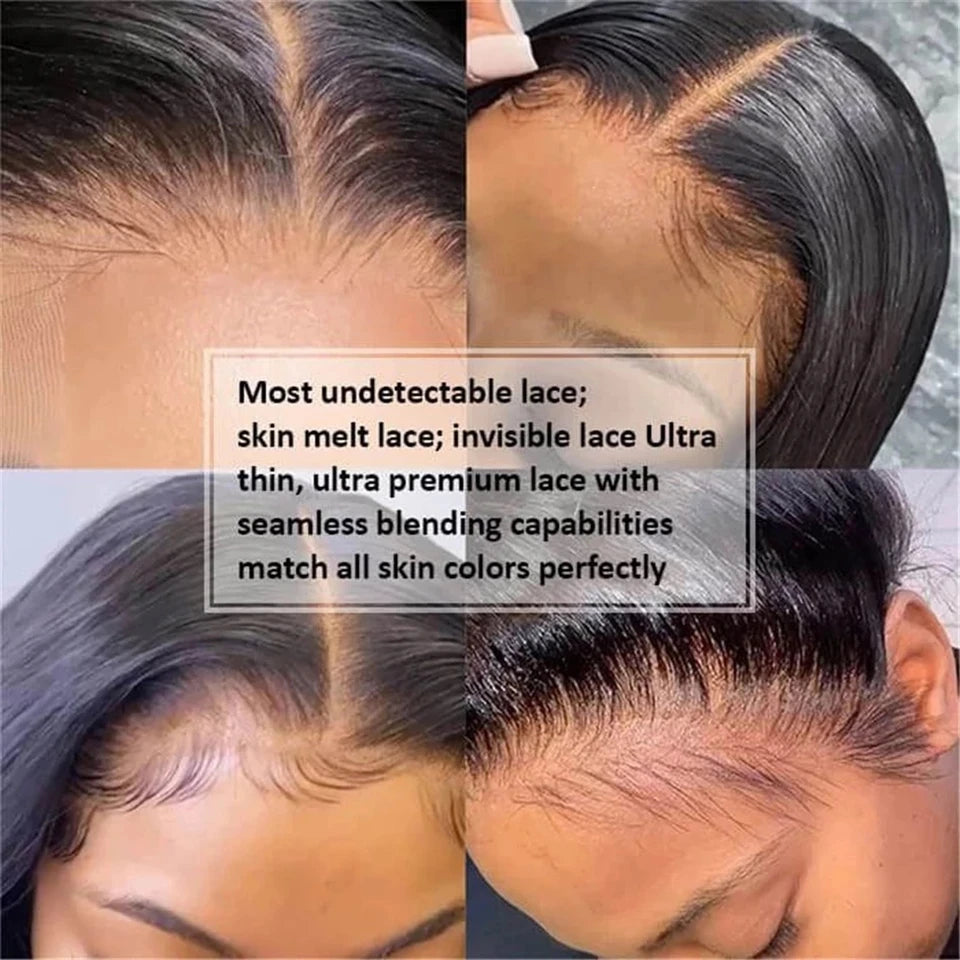Bone Straight Wig – 13x6 HD Transparent Lace Frontal, 250% Density Pre-Plucked Brazilian Human Hair Wig - MS ACORA HAIR