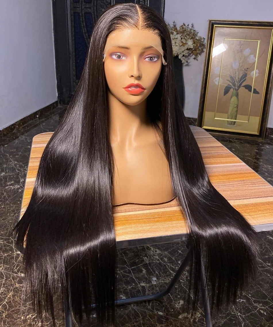 Bone Straight Wig – 13x6 HD Transparent Lace Frontal, 250% Density Pre-Plucked Brazilian Human Hair Wig - MS ACORA HAIR