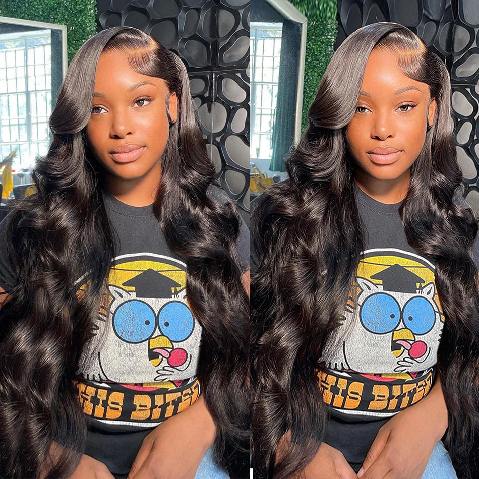 HD Body Wave Lace Front Wig Pre Plucked Loose Wave Lace Frontal Wig 100% Human Hair Wigs - MS ACORA HAIR