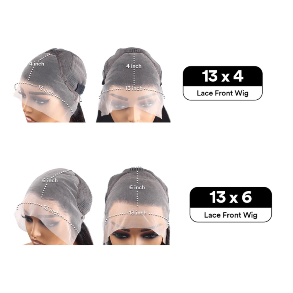 HD Body Wave Lace Front Wig Pre Plucked Loose Wave Lace Frontal Wig 100% Human Hair Wigs - MS ACORA HAIR