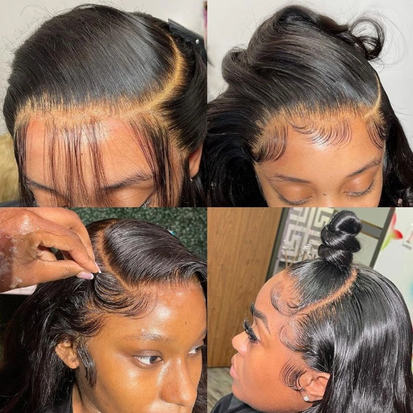 HD Lace Frontal Wig – 250% Density Water Wave, 12A Virgin Human Hair, Skinlike Hairline - MS ACORA HAIR